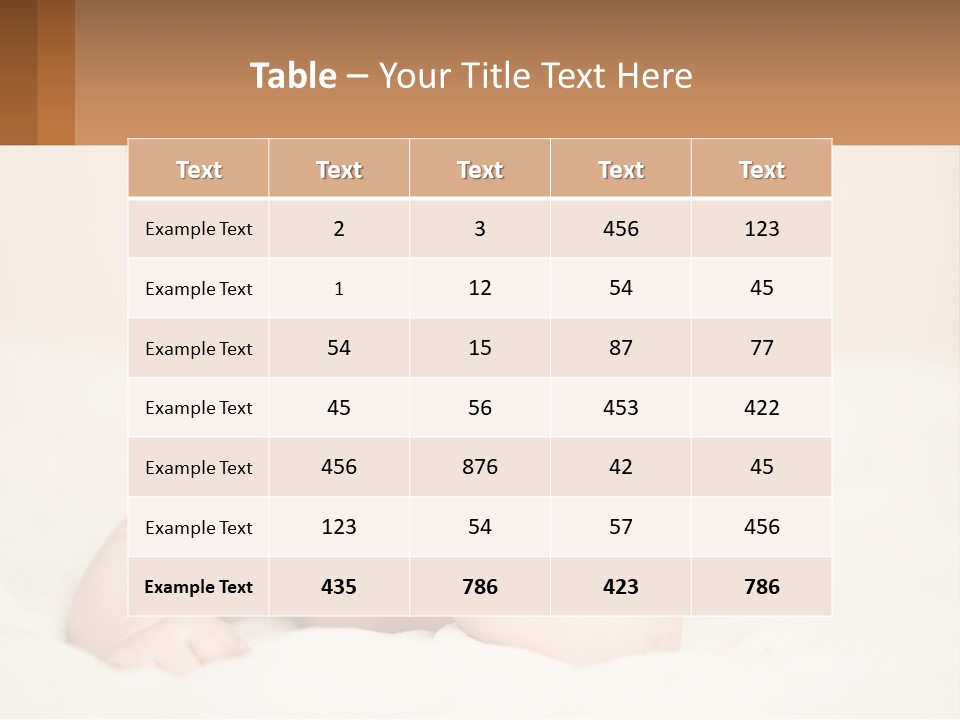 A Baby Wearing A Brown Hat Laying On Top Of A Bed PowerPoint Template