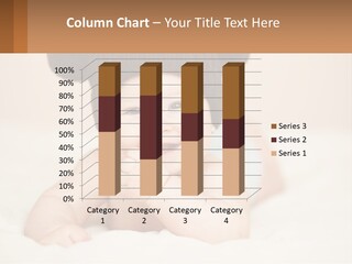 A Baby Wearing A Brown Hat Laying On Top Of A Bed PowerPoint Template