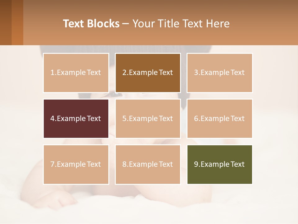 A Baby Wearing A Brown Hat Laying On Top Of A Bed PowerPoint Template