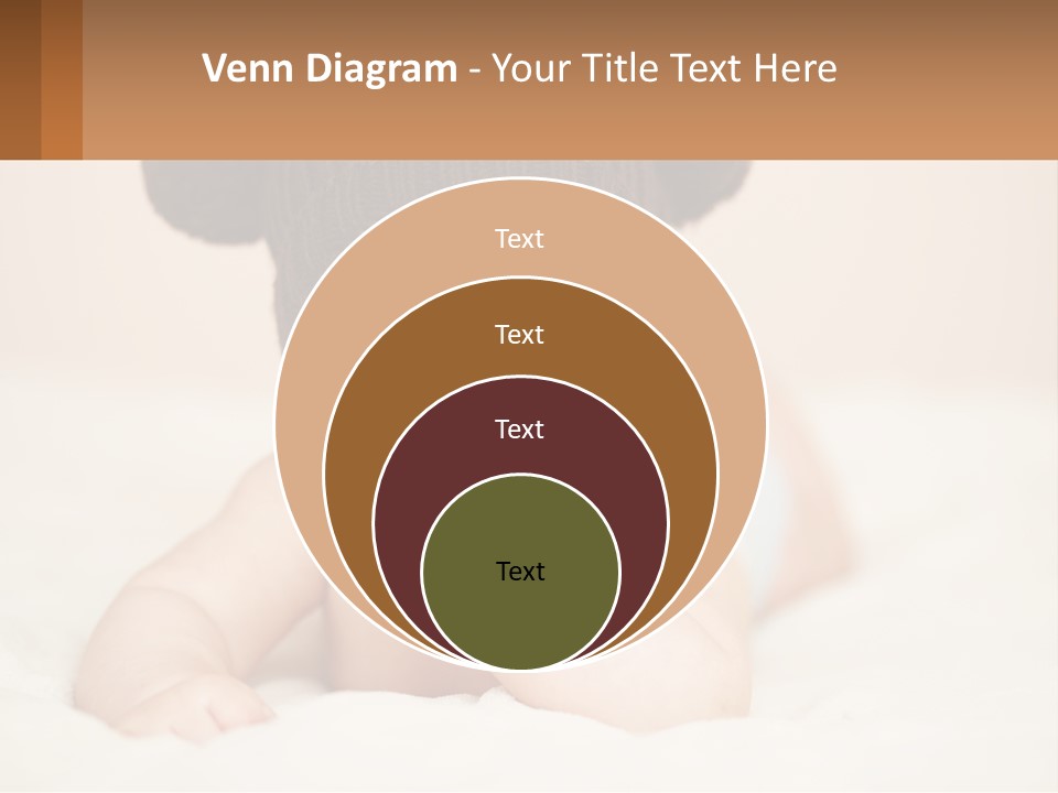 A Baby Wearing A Brown Hat Laying On Top Of A Bed PowerPoint Template