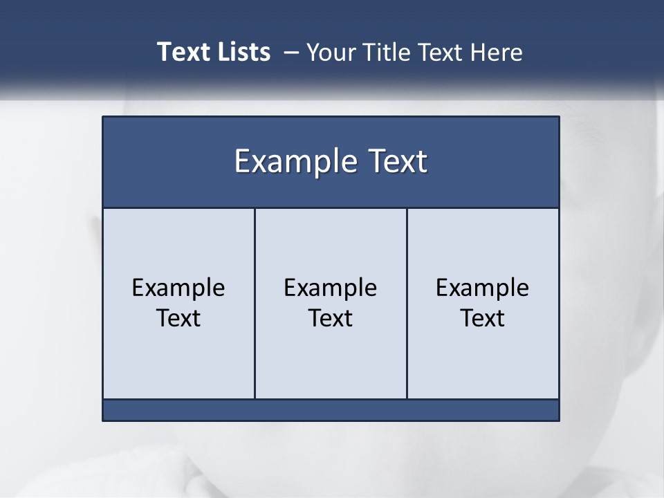 A Baby With Blue Eyes Is Looking At The Camera PowerPoint Template