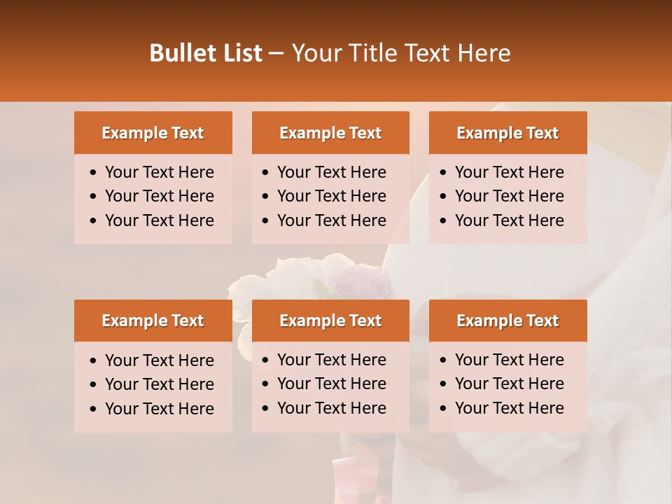 A Pregnant Woman Holding A Bouquet Of Flowers PowerPoint Template