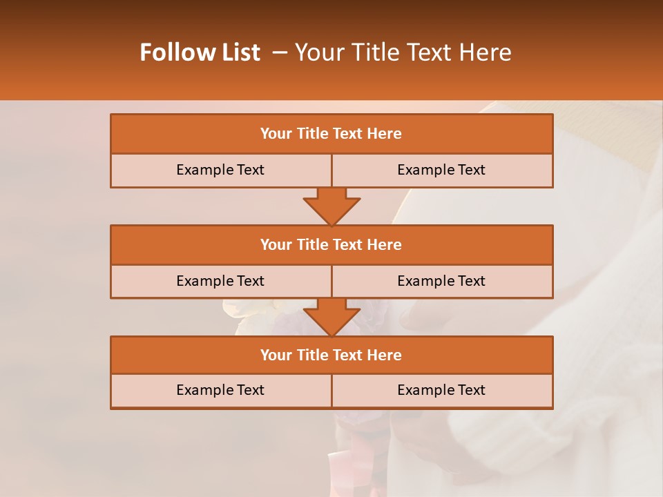 A Pregnant Woman Holding A Bouquet Of Flowers PowerPoint Template