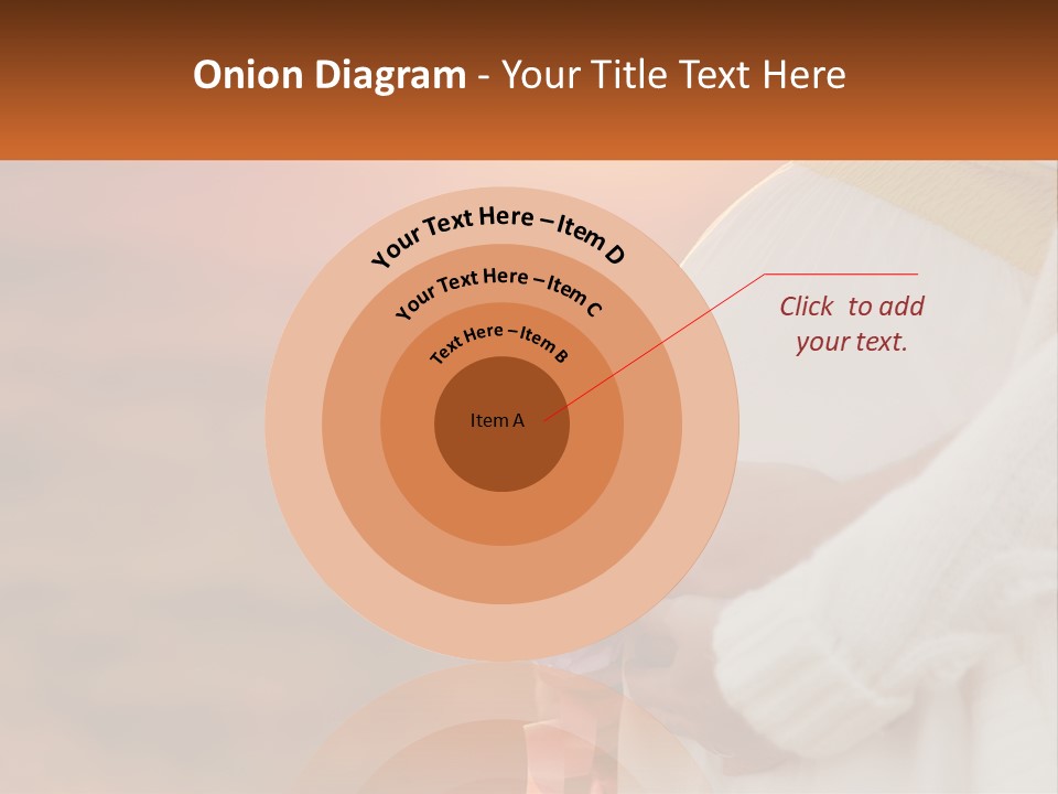 A Pregnant Woman Holding A Bouquet Of Flowers PowerPoint Template