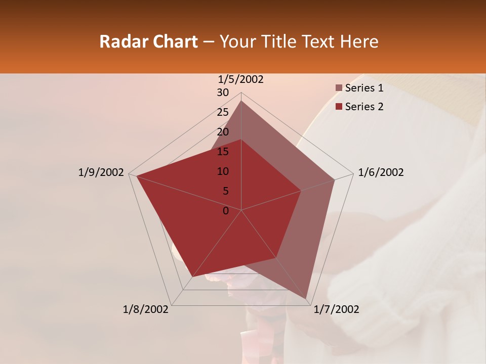 A Pregnant Woman Holding A Bouquet Of Flowers PowerPoint Template