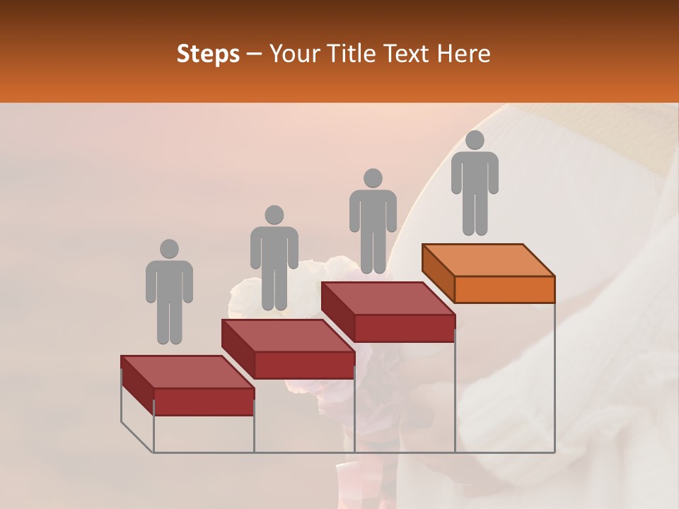 A Pregnant Woman Holding A Bouquet Of Flowers PowerPoint Template