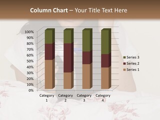 A Woman In Bed With Her Head In Her Hands PowerPoint Template