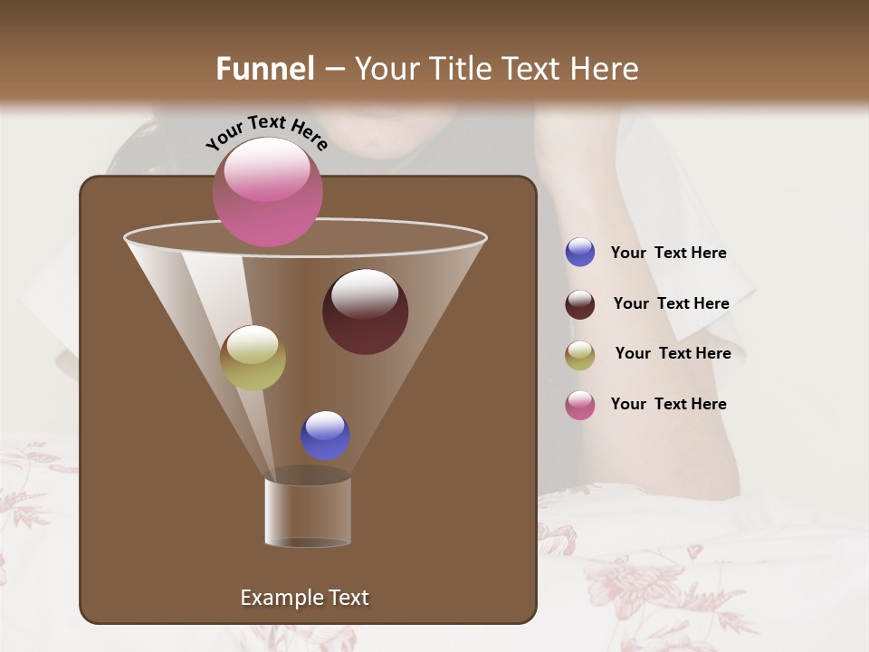 A Woman In Bed With Her Head In Her Hands PowerPoint Template