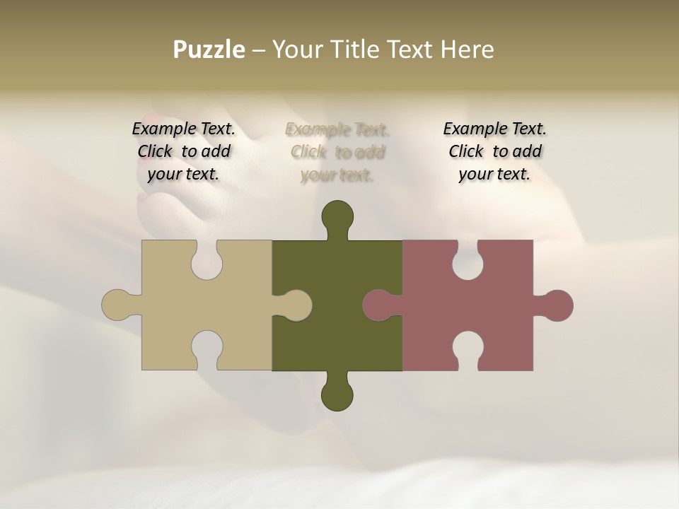 A Woman's Feet With Pink Nail Polish On Them PowerPoint Template