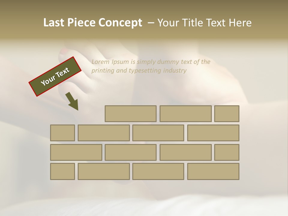 A Woman's Feet With Pink Nail Polish On Them PowerPoint Template