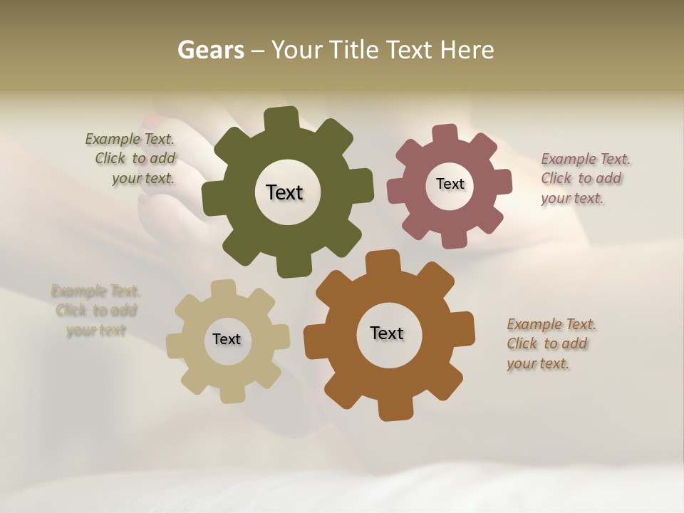 A Woman's Feet With Pink Nail Polish On Them PowerPoint Template