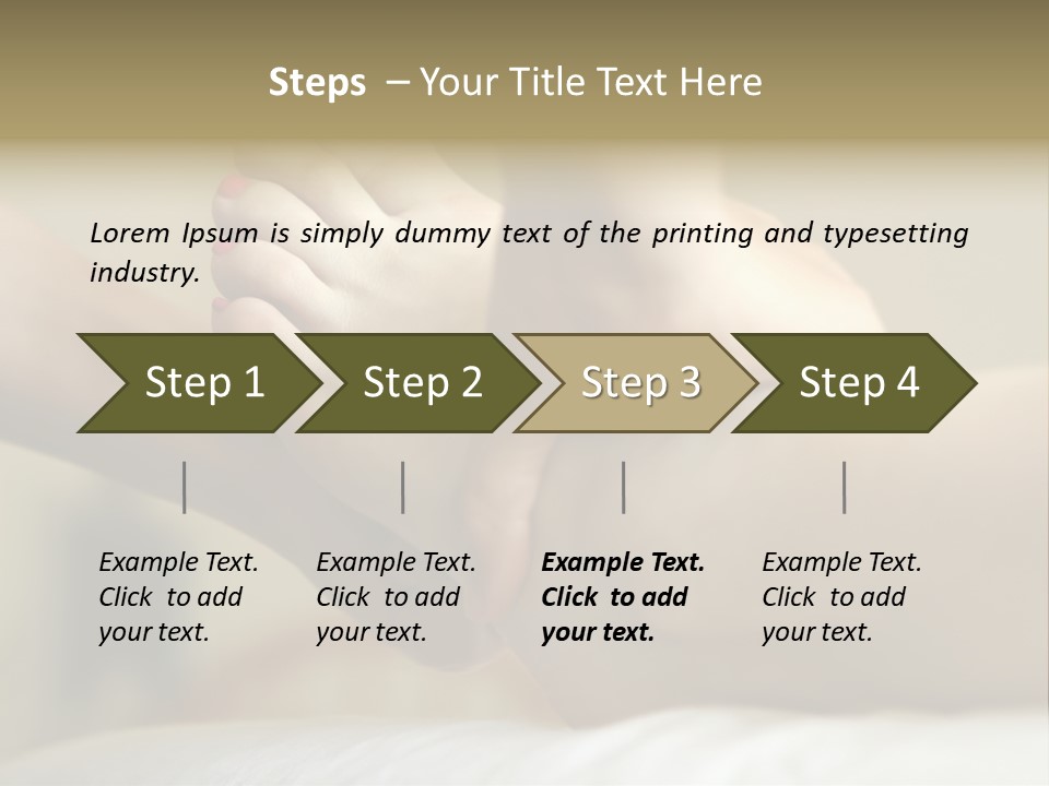 A Woman's Feet With Pink Nail Polish On Them PowerPoint Template