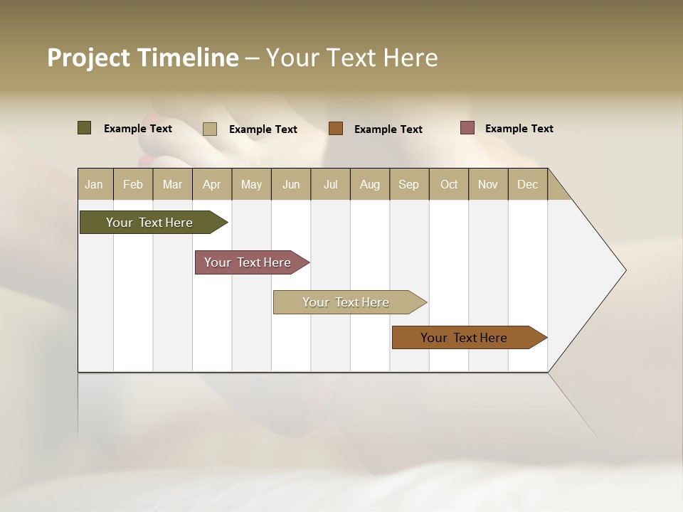 A Woman's Feet With Pink Nail Polish On Them PowerPoint Template