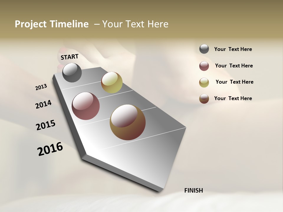 A Woman's Feet With Pink Nail Polish On Them PowerPoint Template