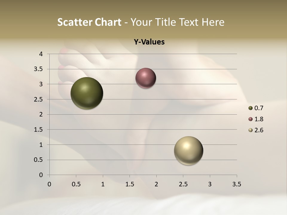A Woman's Feet With Pink Nail Polish On Them PowerPoint Template