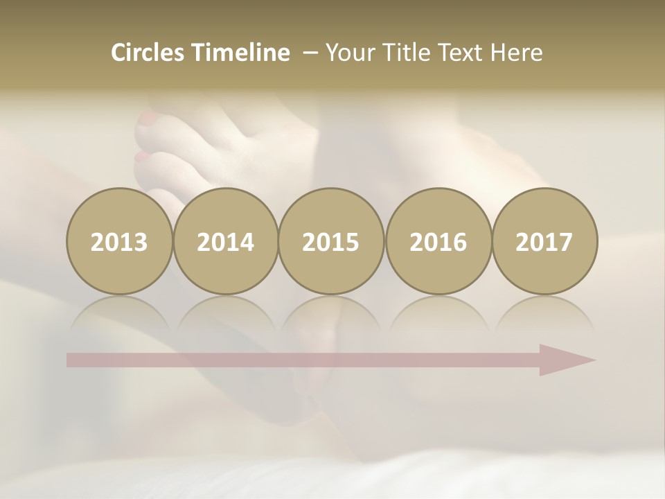 A Woman's Feet With Pink Nail Polish On Them PowerPoint Template