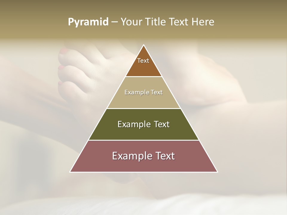 A Woman's Feet With Pink Nail Polish On Them PowerPoint Template