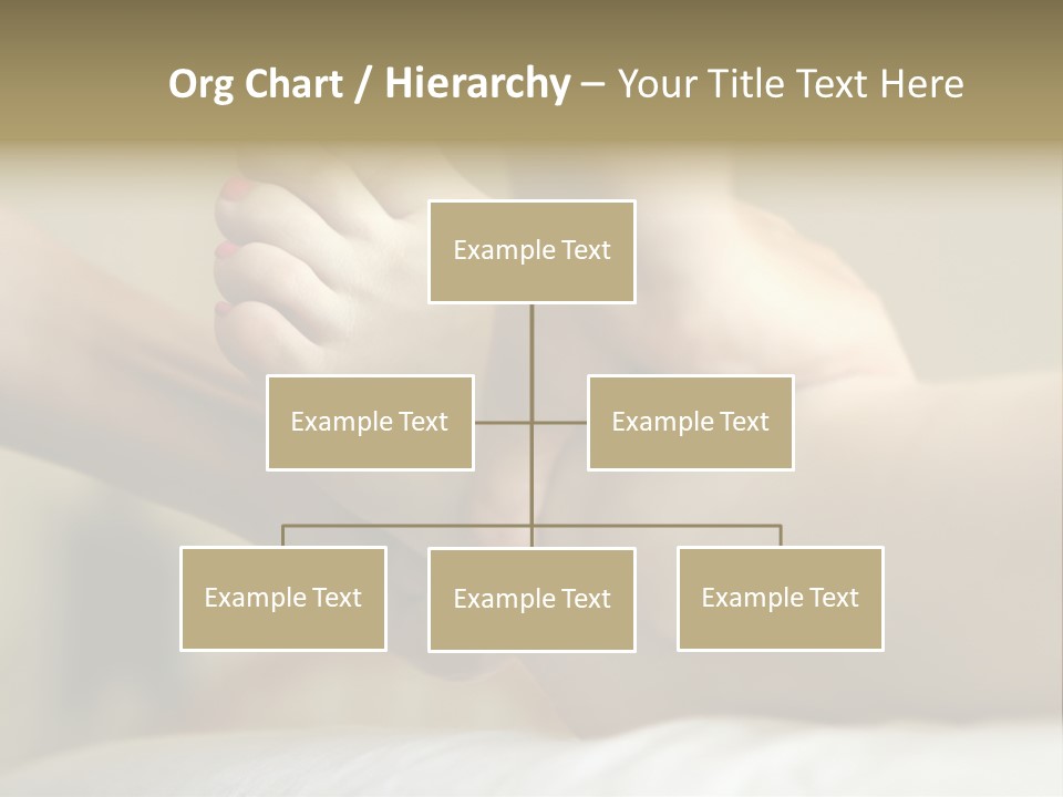 A Woman's Feet With Pink Nail Polish On Them PowerPoint Template