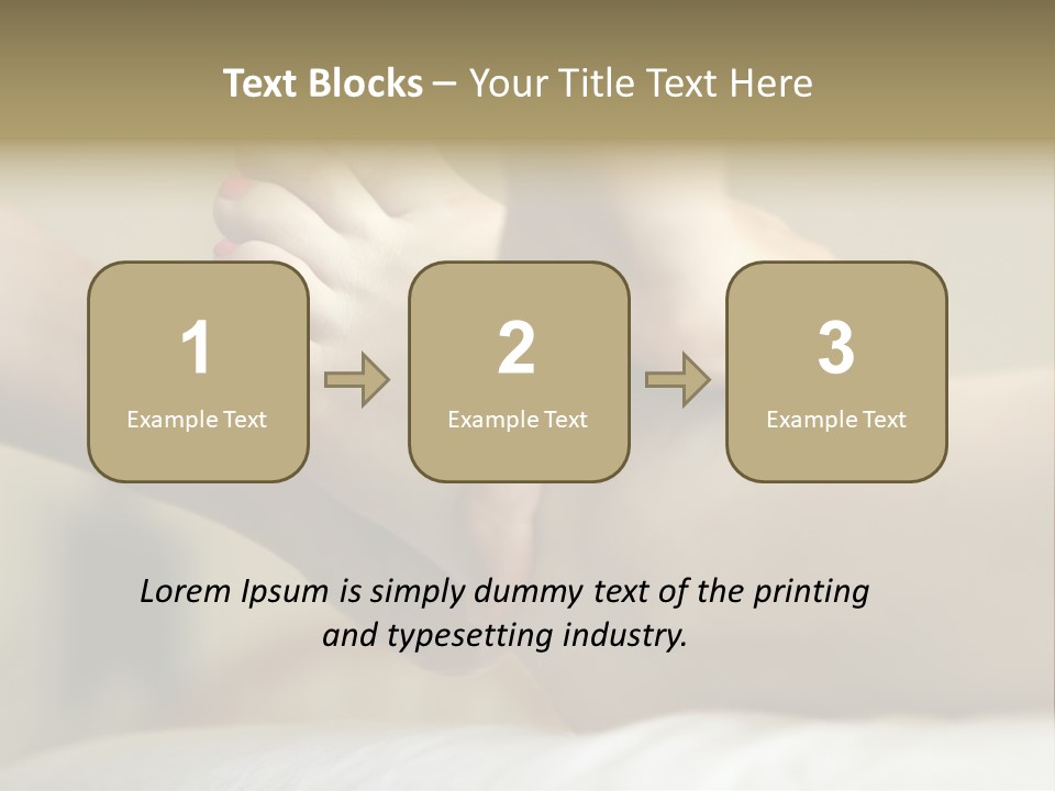 A Woman's Feet With Pink Nail Polish On Them PowerPoint Template