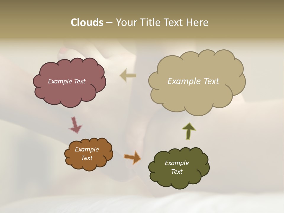 A Woman's Feet With Pink Nail Polish On Them PowerPoint Template