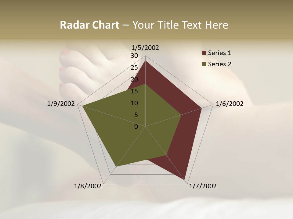 A Woman's Feet With Pink Nail Polish On Them PowerPoint Template