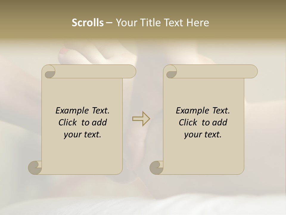 A Woman's Feet With Pink Nail Polish On Them PowerPoint Template