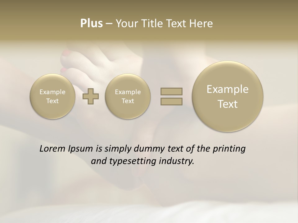 A Woman's Feet With Pink Nail Polish On Them PowerPoint Template