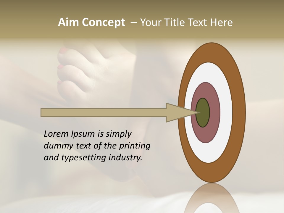 A Woman's Feet With Pink Nail Polish On Them PowerPoint Template