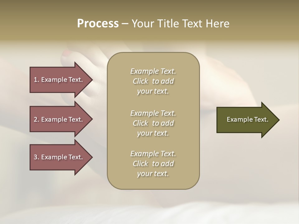 A Woman's Feet With Pink Nail Polish On Them PowerPoint Template