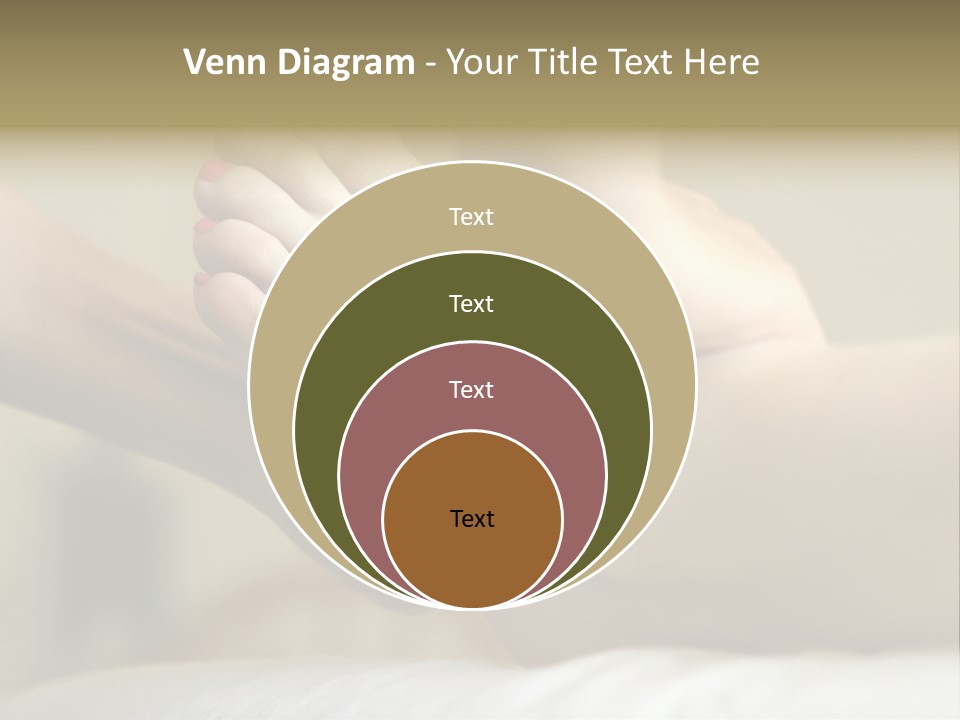 A Woman's Feet With Pink Nail Polish On Them PowerPoint Template