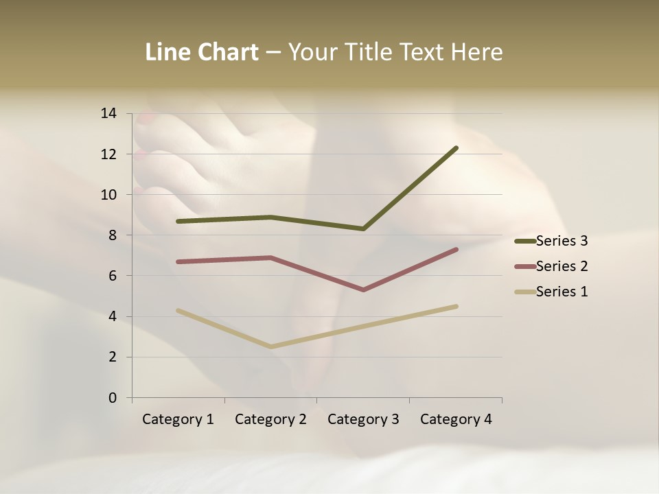 A Woman's Feet With Pink Nail Polish On Them PowerPoint Template