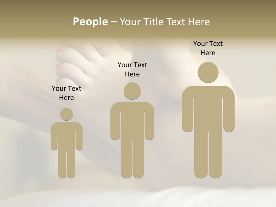 A Woman's Feet With Pink Nail Polish On Them PowerPoint Template