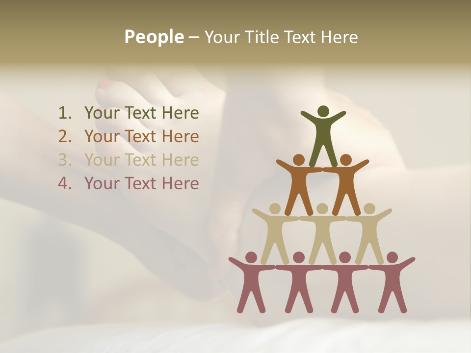 A Woman's Feet With Pink Nail Polish On Them PowerPoint Template