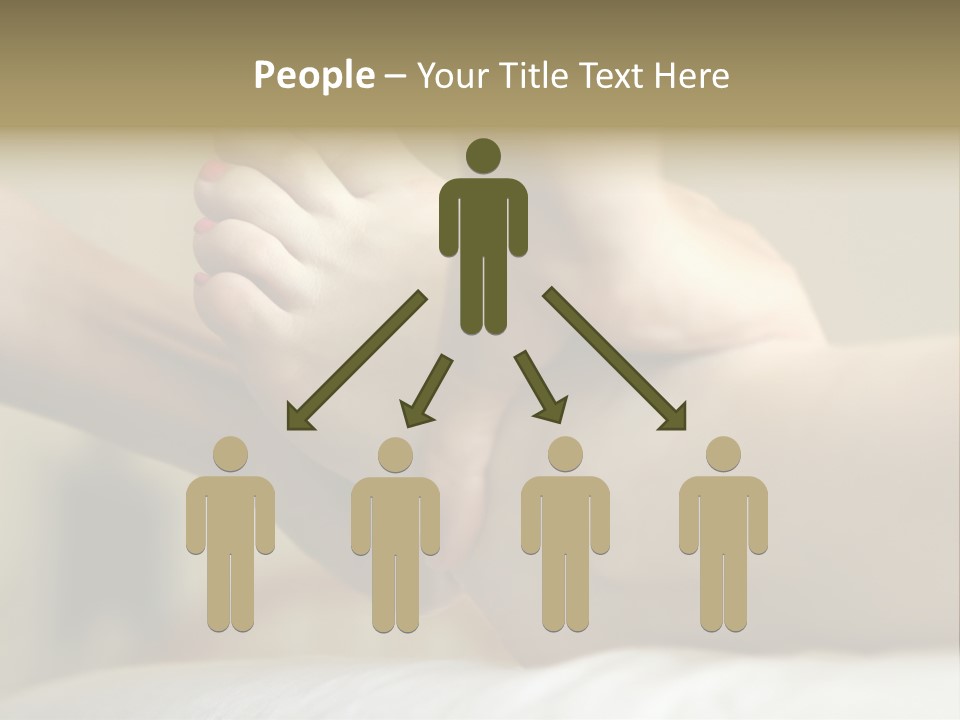 A Woman's Feet With Pink Nail Polish On Them PowerPoint Template