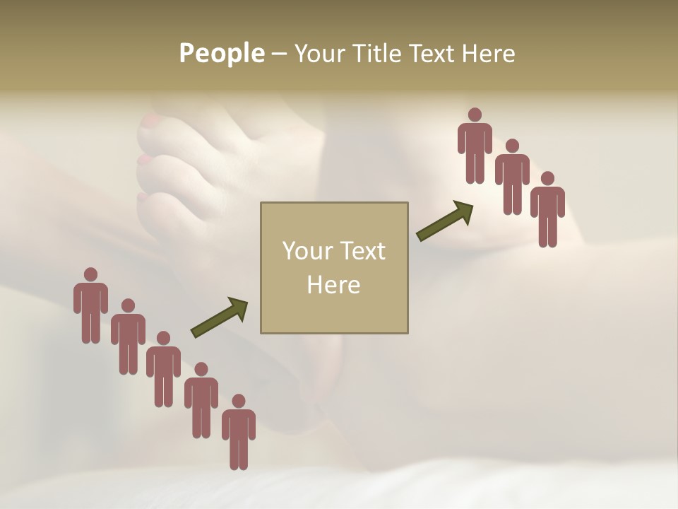 A Woman's Feet With Pink Nail Polish On Them PowerPoint Template