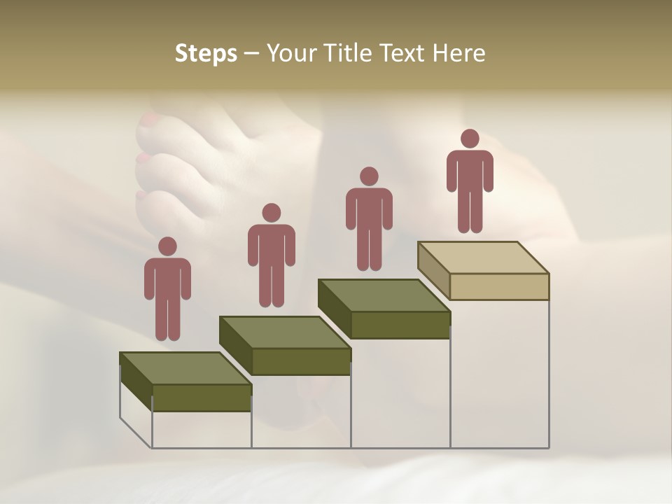 A Woman's Feet With Pink Nail Polish On Them PowerPoint Template