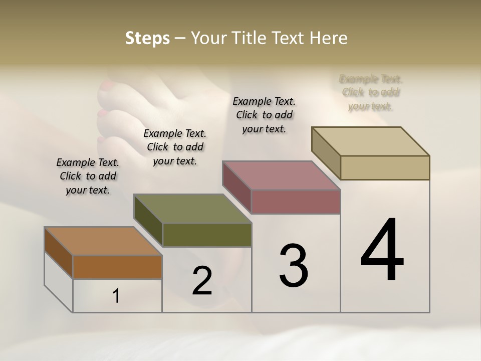 A Woman's Feet With Pink Nail Polish On Them PowerPoint Template