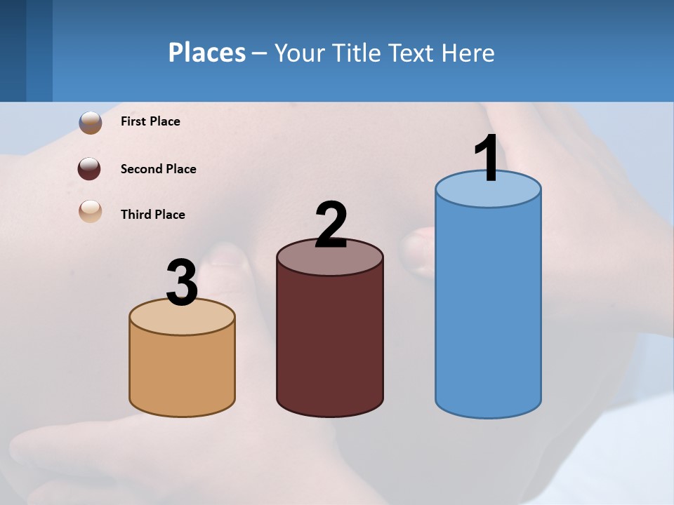 A Person Touching The Back Of Another Person's Shoulder PowerPoint Template
