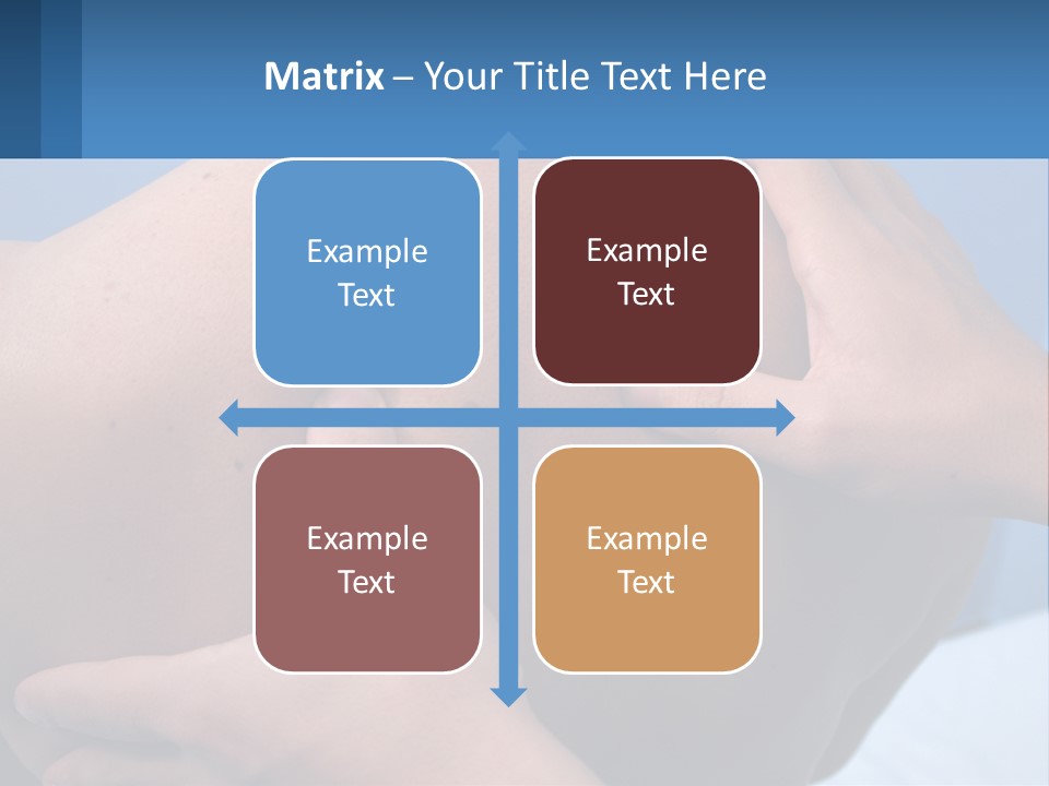 A Person Touching The Back Of Another Person's Shoulder PowerPoint Template