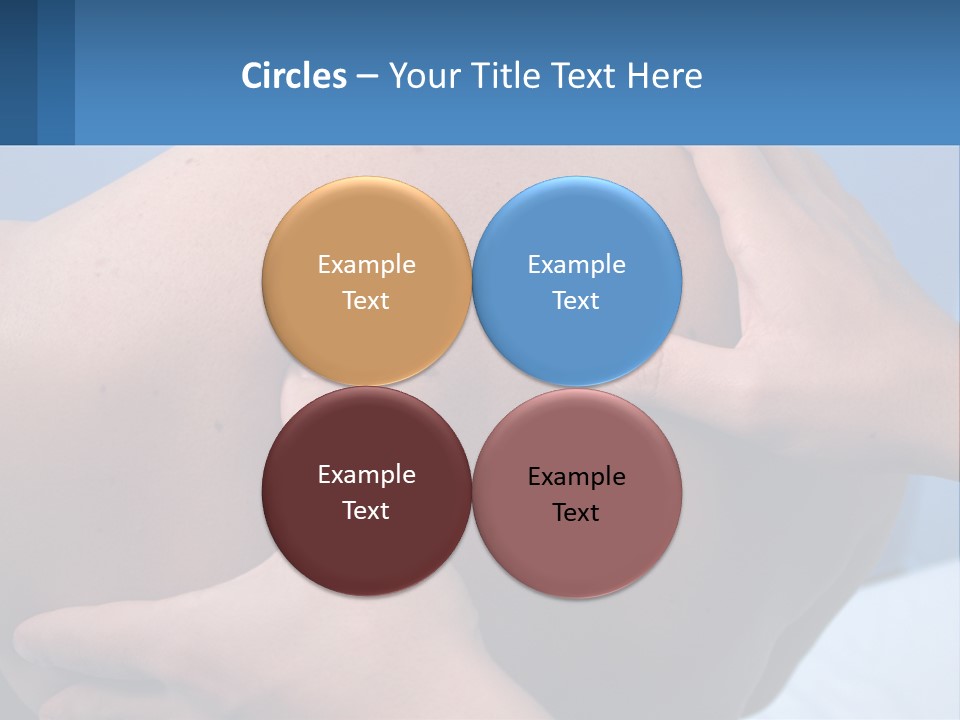 A Person Touching The Back Of Another Person's Shoulder PowerPoint Template