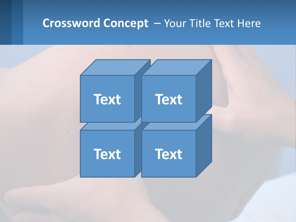 A Person Touching The Back Of Another Person's Shoulder PowerPoint Template