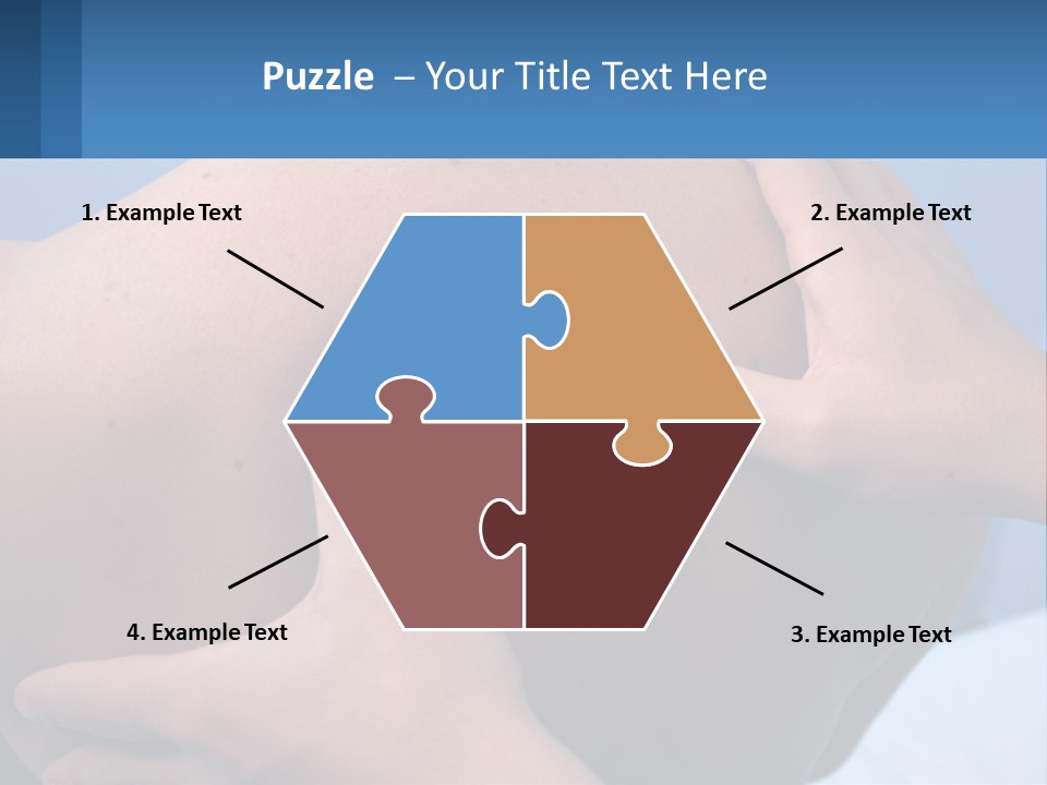 A Person Touching The Back Of Another Person's Shoulder PowerPoint Template