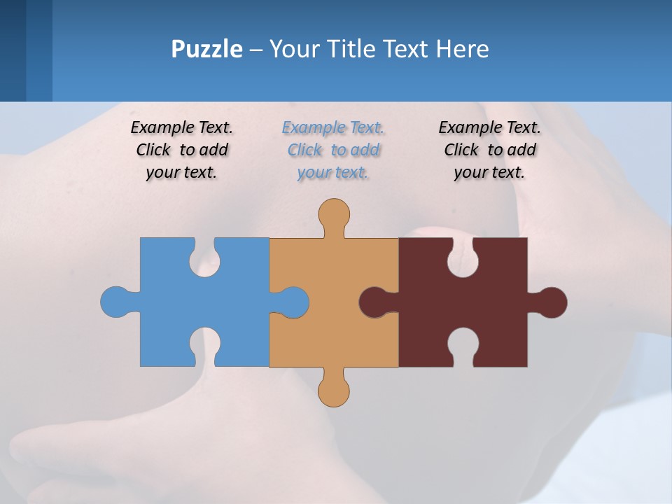 A Person Touching The Back Of Another Person's Shoulder PowerPoint Template