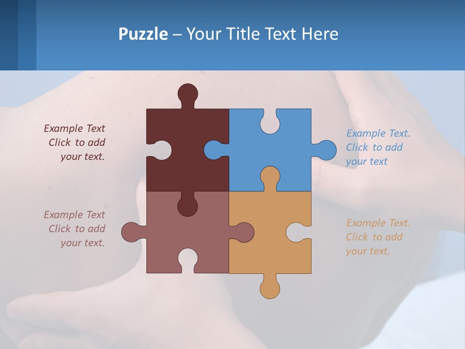 A Person Touching The Back Of Another Person's Shoulder PowerPoint Template