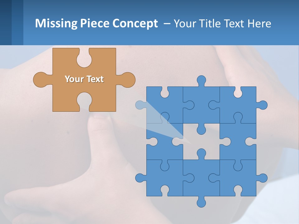 A Person Touching The Back Of Another Person's Shoulder PowerPoint Template