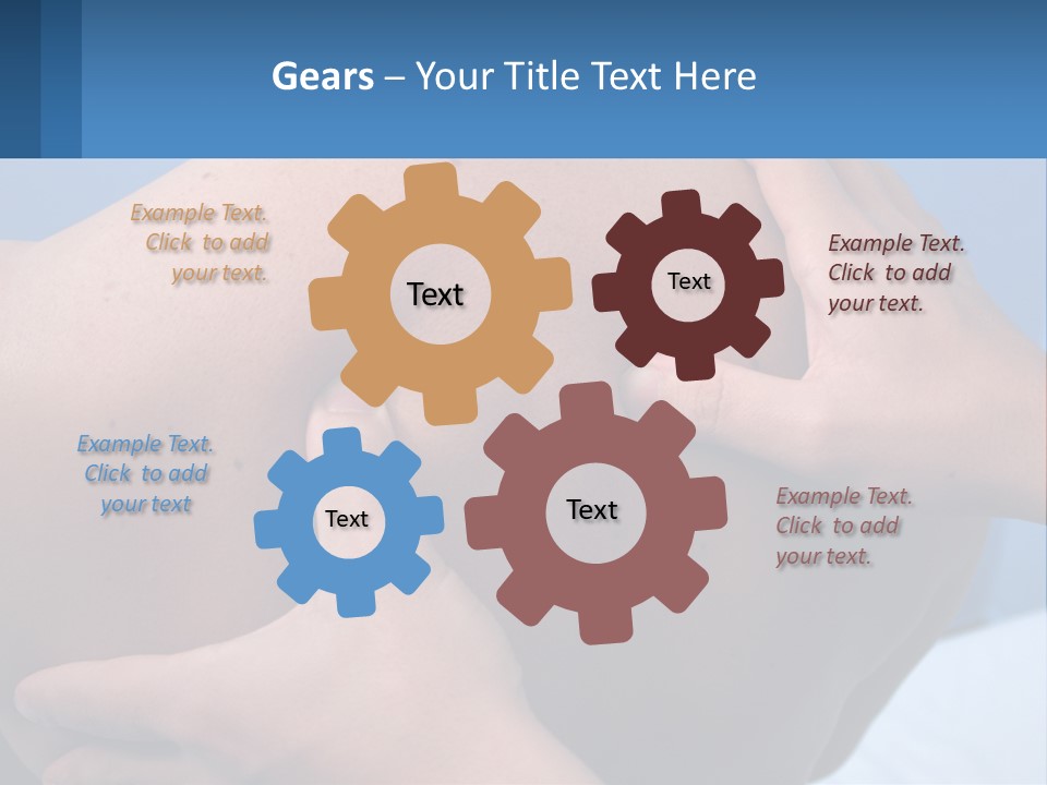 A Person Touching The Back Of Another Person's Shoulder PowerPoint Template