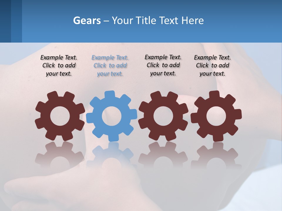 A Person Touching The Back Of Another Person's Shoulder PowerPoint Template