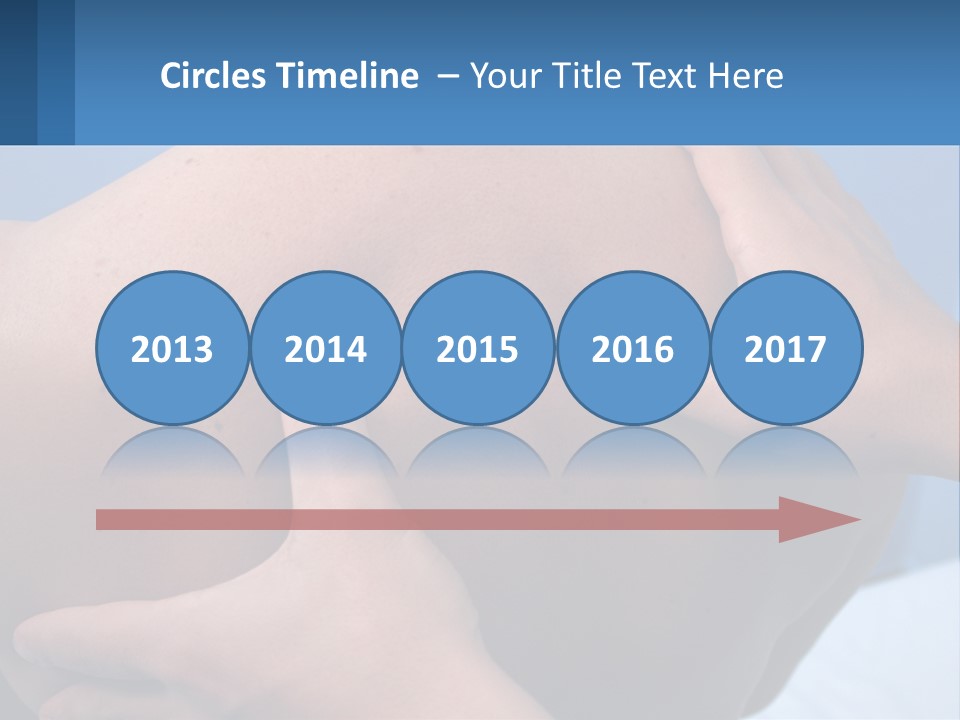 A Person Touching The Back Of Another Person's Shoulder PowerPoint Template