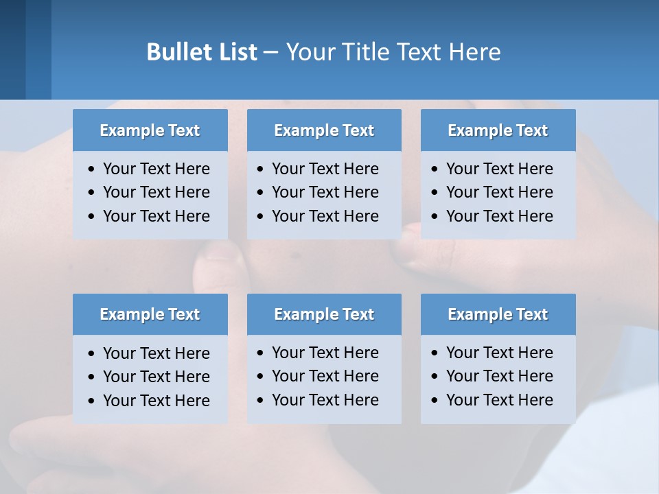 A Person Touching The Back Of Another Person's Shoulder PowerPoint Template