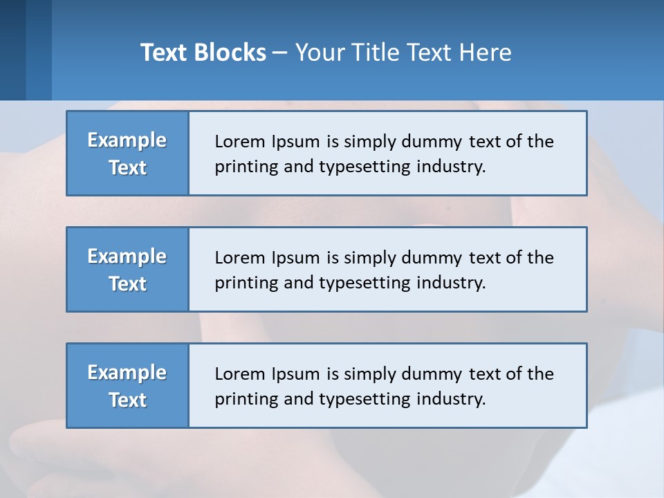 A Person Touching The Back Of Another Person's Shoulder PowerPoint Template